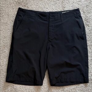 Volcom Men's Black Flat Front Performance Shorts